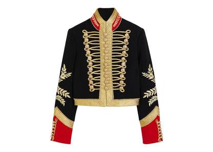 Rabanne H&M Embroidered Wool Jacket Black