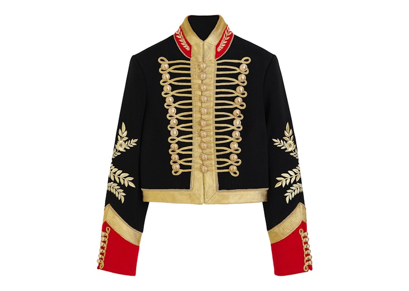Rabanne H&M Embroidered Wool Jacket Black