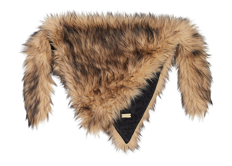 Rabanne H&M Fuzzy Scarf Brown