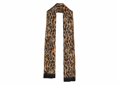Rabanne H&M Mohair-Blend Jacquard-Knit Scarf (Mens) Leopard
