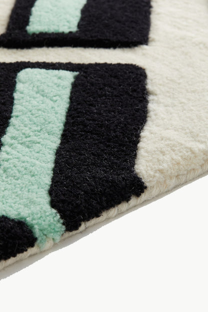 Rabanne H&M Patterned Wool Rug Multicolor