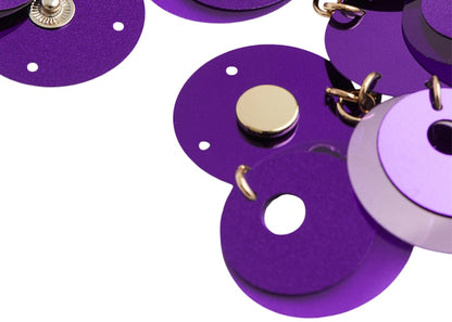 Rabanne H&M Sequin-Disc Crop Top Purple