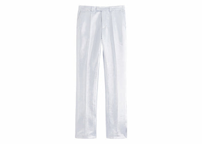 Rabanne H&M Shimmery Metallic Tailored Suit Pants (Mens) Silver