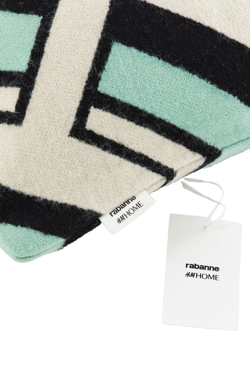 Rabanne H&M Wool-Blend Cushion Cover Multicolor