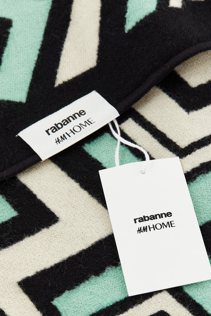 Rabanne H&M Wool-Blend Throw Multicolor