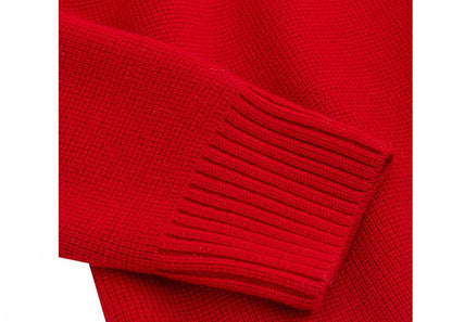 Rabanne H&M Wool Mock Turtleneck Sweater (Mens) Red