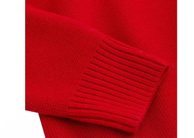Rabanne H&M Wool Mock Turtleneck Sweater (Mens) Red