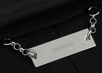 Rabanne H&M Wool Pea Coat (Mens) Navy