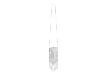 Rabanne H&M Small Metal-Mesh Bag with Fringe Silver