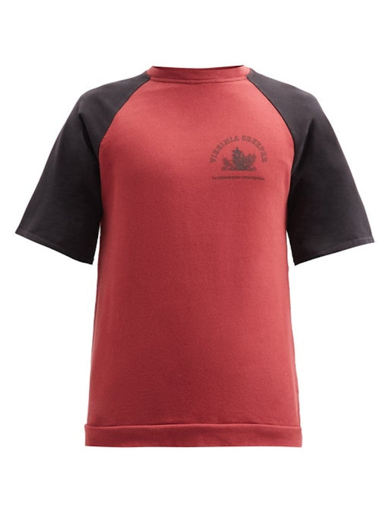 Raf Simons Archive Redux AW02 Virginia Creeper Cotton Jersey Sweatshirt Red/Black