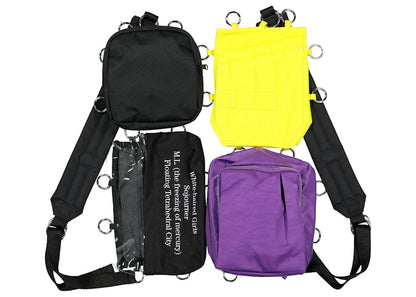 Raf Simons x Eastpak Pocketbag Loop Black/Yellow/Purple