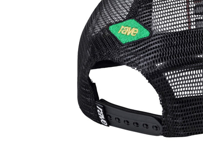 Rave Skateboards 9BALL Trucker Cap Black