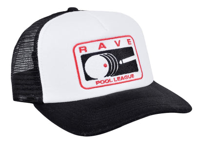 Rave Skateboards 9BALL Trucker Cap Black
