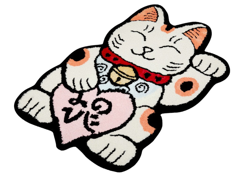 Raw Emotions Mascot Lucky Cat Medium Rug Valentine