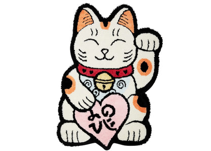 Raw Emotions Mascot Lucky Cat Medium Rug Valentine