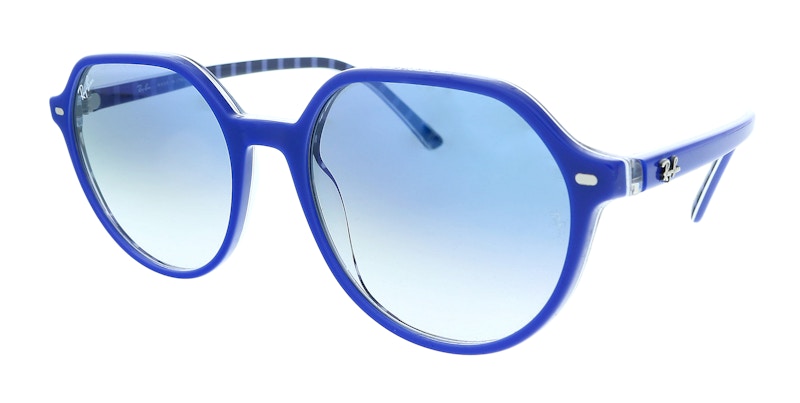 Ray-Ban Aviator Sunglasses Blue (0RB2195 13193F Thalia)