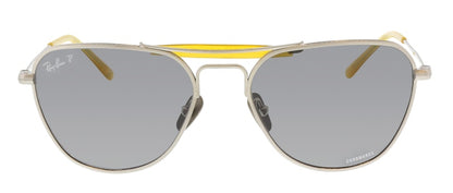 Ray-Ban Aviator Sunglasses Brushed Silver/Dark Grey (0RB8064 9206K8)