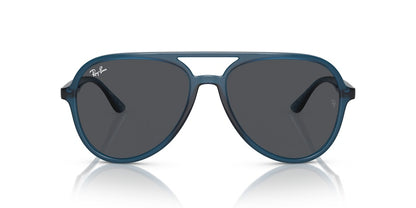 Ray-Ban Aviator Sunglasses Opal Dark Blue (0RB4376 669487)