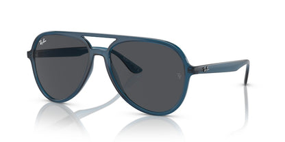 Ray-Ban Aviator Sunglasses Opal Dark Blue (0RB4376 669487)