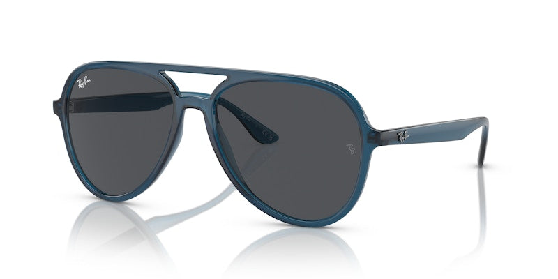 Ray-Ban Aviator Sunglasses Opal Dark Blue (0RB4376 669487)