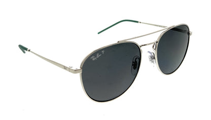 Ray-Ban Aviator Sunglasses Polished Silver (0RB3589 925181)