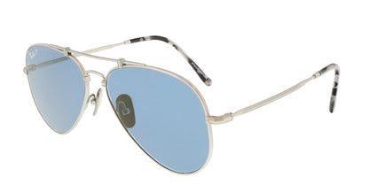 Ray-Ban Aviator Sunglasses Silver (0RB8125M 9165)