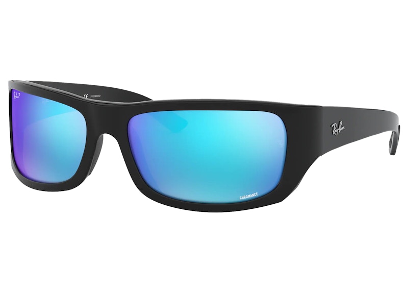 Ray-Ban Chromance Sunglasses Black/Green Mirror (RB4283CH)