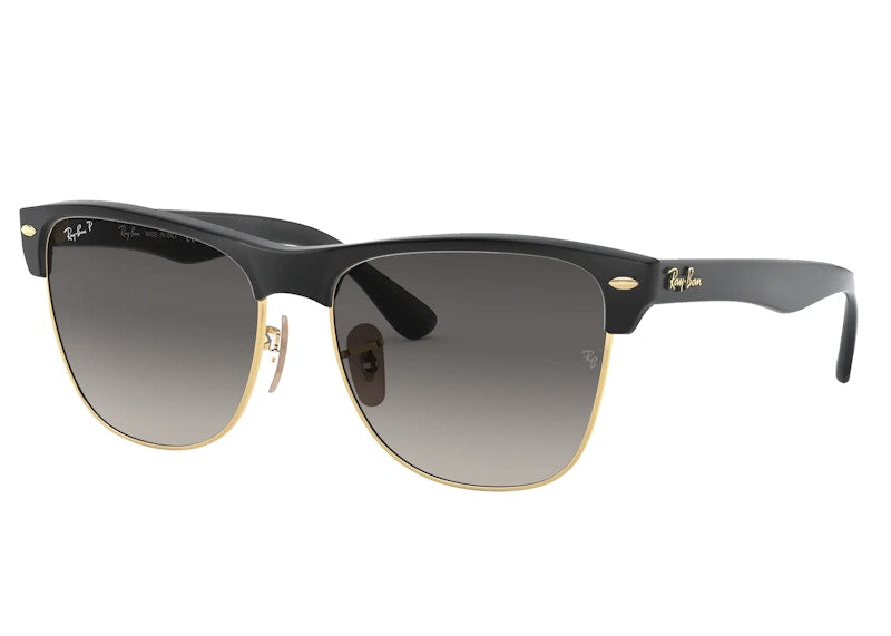 Ray-Ban Clubmaster Oversized Sunglasses Gloss Black/Grey Gradient (RB4175)