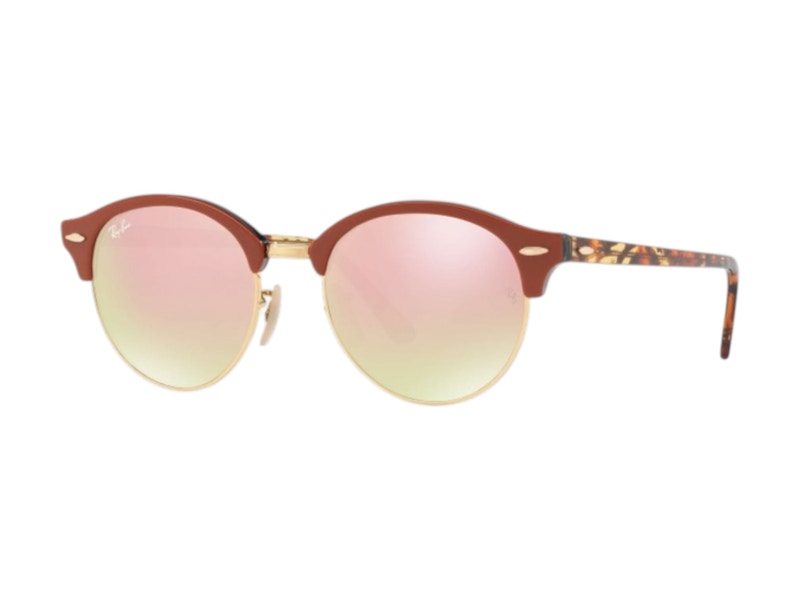 Ray-Ban Clubround Brown Sunglasses Brown (RB4246-12207O-51)