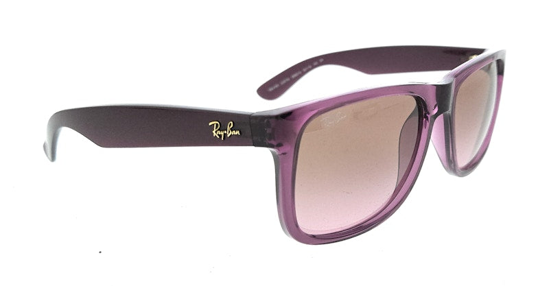 Ray-Ban Justin Square Sunglasses Transparent Violet (0RB4165 659514)