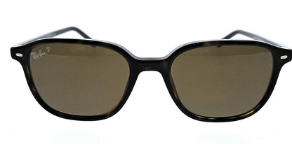 Ray-Ban Leonard Square Sunglasses Polished Tortoise (0RB2193 902/57)