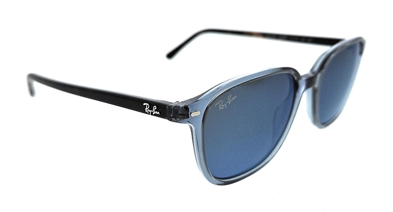 Ray-Ban Leonard Square Sunglasses Polished Transparent Dark Blue (0RB2193 6638O4)