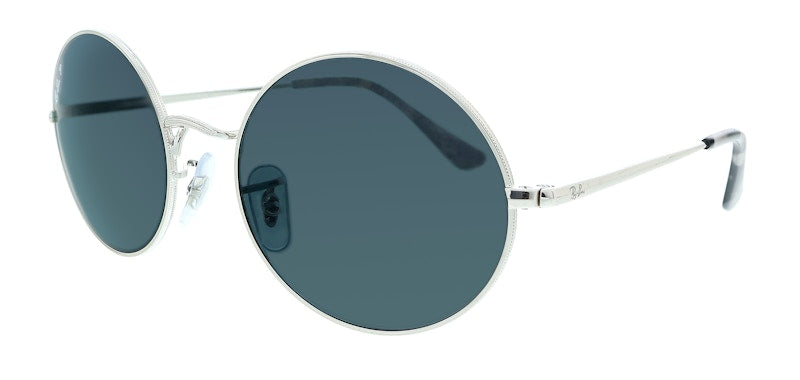 Ray-Ban Oval Sunglasses Silver (0RB1970 9149S2)