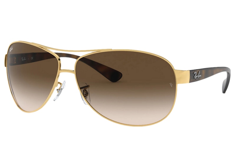 Ray-Ban RB3386 Sunglasses Polished Gold/Brown (RB3386)