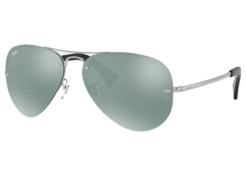 Ray-Ban RB3449 Sunglasses Polished Silver/Silver (RB3449)