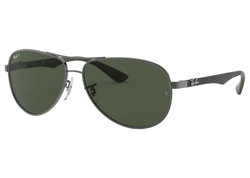 Ray-Ban RB8313 Sunglasses Carbon Fiber Gunmetal/Green (RB8313)