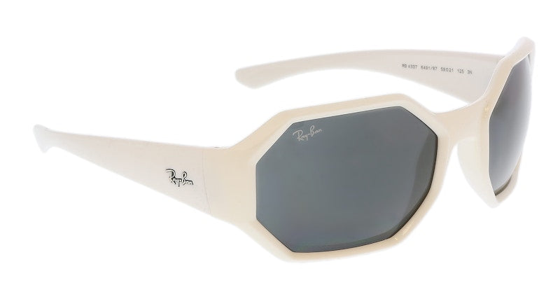 Ray-Ban Square Sunglasses Gloss White (0RB4337 649187)