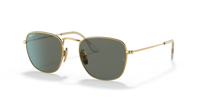 Ray-Ban Square Sunglasses Gold Titanium (0RB8157 921658)