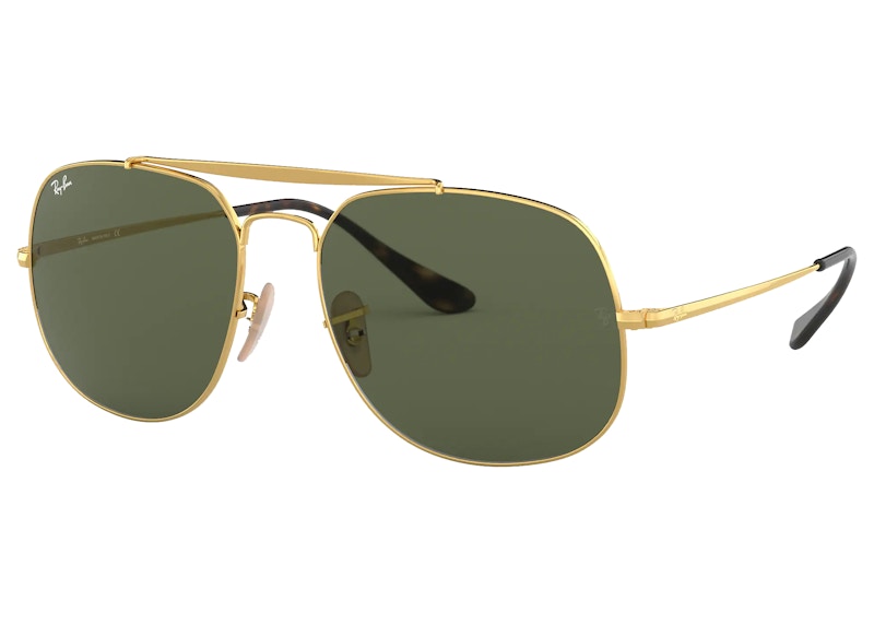Ray-Ban The General Sunglasses Gold/Green (RB3561)