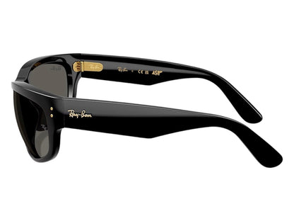Ray-Ban x A$AP Rocky Mega Balorama Blacked Out Collection Sunglasses Black Dark Grey (RB2289 6826J5 63-19)