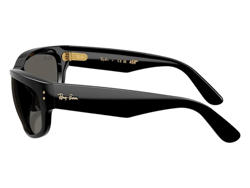 Ray-Ban x A$AP Rocky Mega Balorama Blacked Out Collection Sunglasses Black Dark Grey (RB2289 6826J5 63-19)