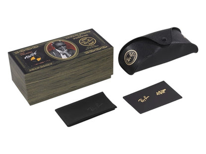 Ray-Ban x A$AP Rocky Mega Balorama Blacked Out Collection Sunglasses Black Dark Grey (RB2289 6826J5 63-19)