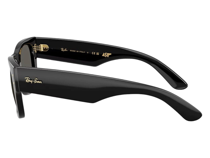 Ray-Ban x A$AP Rocky Mega Wayfarer Blacked Out Collection Sunglasses Black Dark Grey (RB0840S 6826J5 51-21)