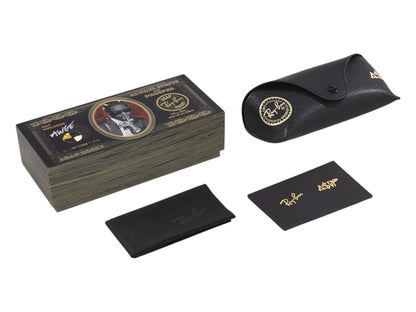Ray-Ban x A$AP Rocky Mega Wayfarer Blacked Out Collection Sunglasses Black Dark Grey (RB0840S 6826J5 51-21)