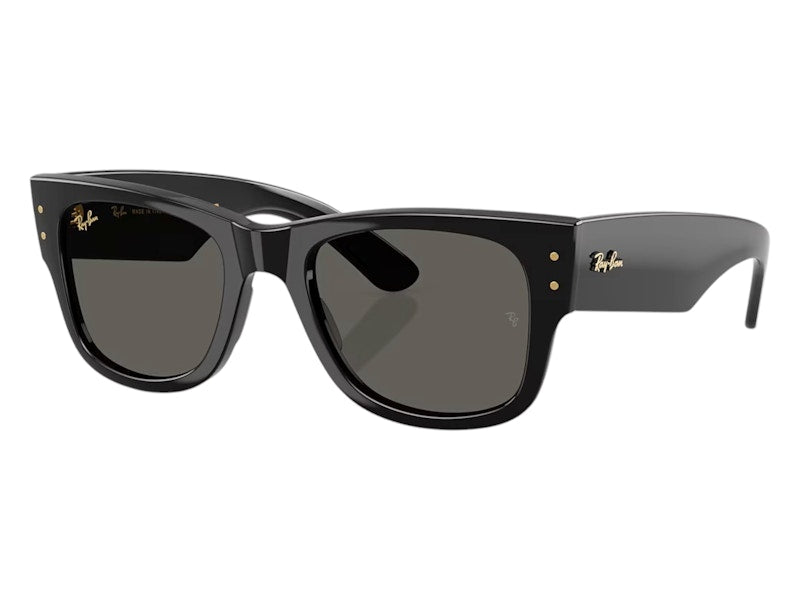 Ray-Ban x A$AP Rocky Mega Wayfarer Blacked Out Collection Sunglasses Black Dark Grey (RB0840S 6826J5 51-21)