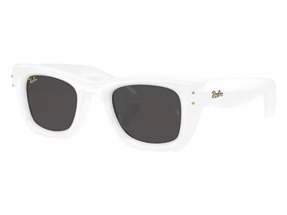 Ray-Ban x A$AP Rocky Wayfarer Puffer Sunglasses Polished White Ultra Black (RB4940)