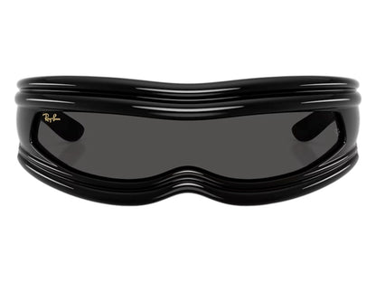 Ray-Ban x A$AP Ultra Wrap 001 Next Generation Collection Sunglasses Polished Black Ultra Black (RB4943 601/87 0-135)