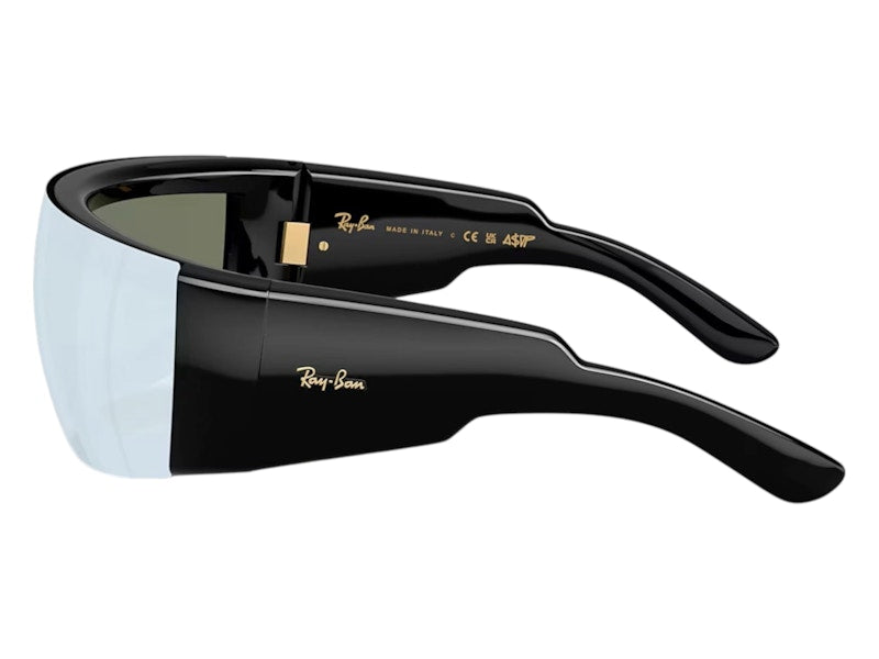 Ray-Ban x A$AP Ultra Wrap 002 Next Generation Collection Sunglasses Polished Black Ultra Black (RB4942 601/30 0-141)