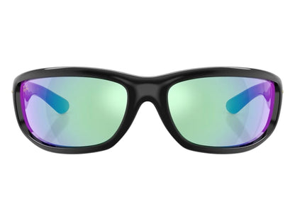 Ray-Ban x A$AP Ultra Wrap 003 Next Generation Collection Sunglasses Polished Black Light Grey Mirror Blue (RB4941 601/Y7 86-20)