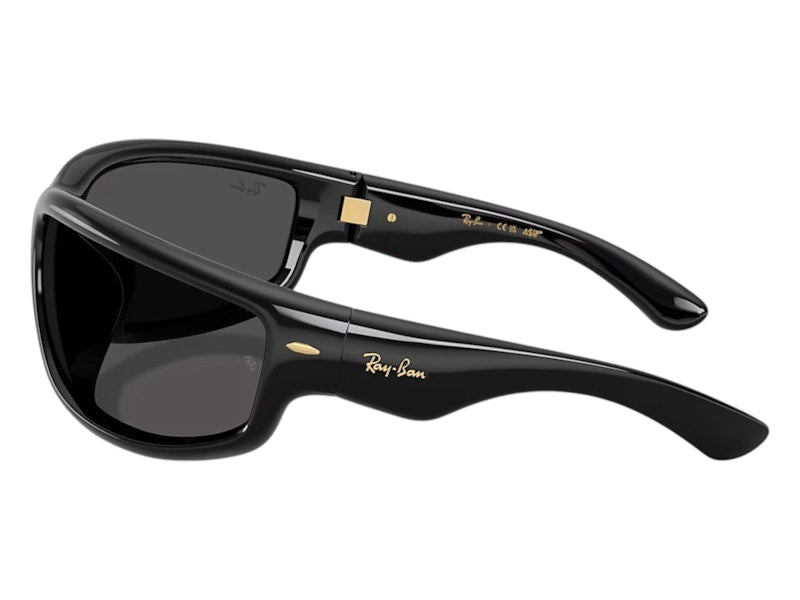 Ray-Ban x A$AP Ultra Wrap 003 Next Generation Collection Sunglasses Polished Black Ultra Black (RB4941 601/87 86-20)